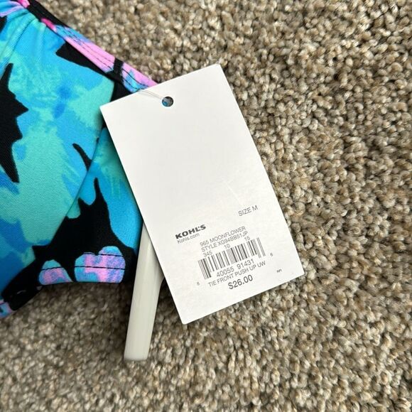 New SO KOHLS BIKINI TOP MEDIUM PUSH UP - Picture 2 of 3